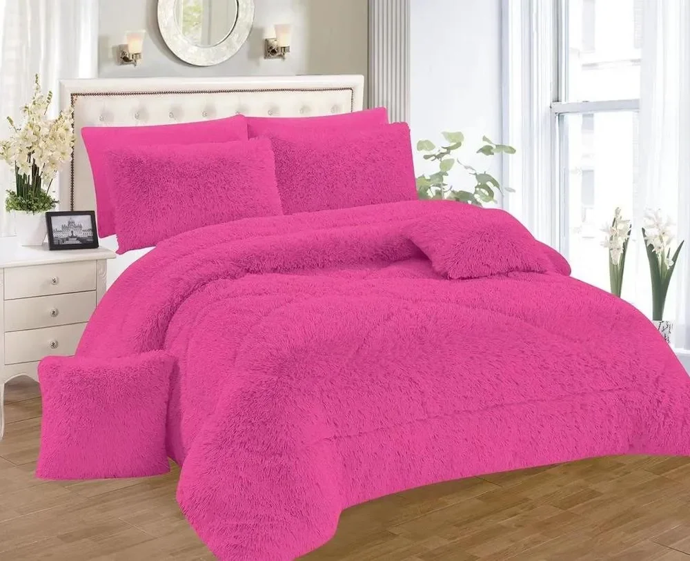 fluffy velvet duvet set