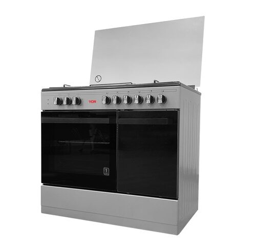 Von VAC9S042CS 4 Gas+ 2 Electric Cooker,Cylinder compartment 90cm”60cm