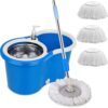 Metallic 360 Rotate Spin Mop+ Bucket Set