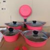 Neoflam Pot set 11Pcs- Pink