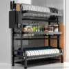 3 Tier Dish Racks for Kitchen Counter, Dish Drainer Rack Stainless Steel Limited Time Offer