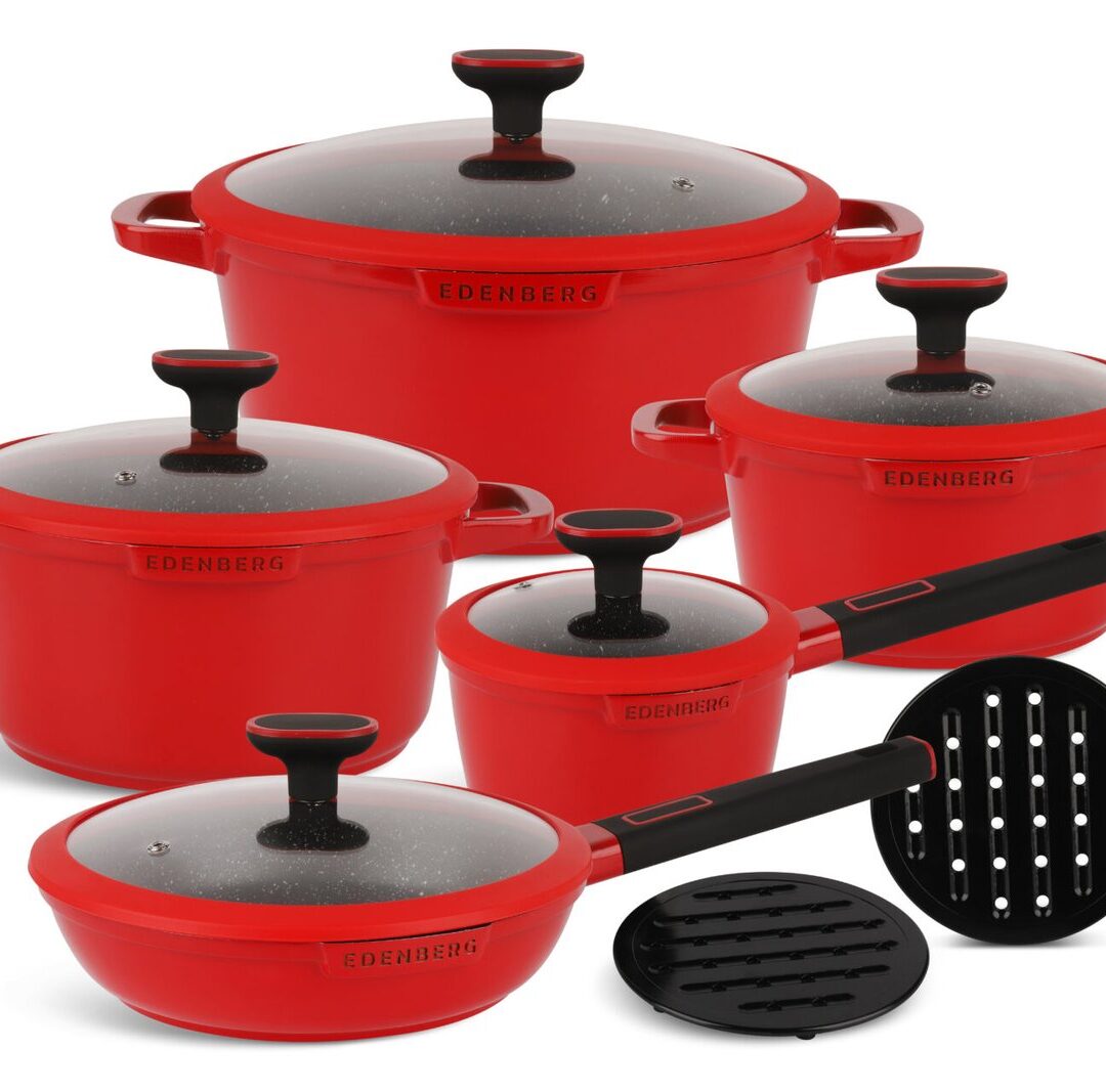 Edenberg 12pcs Marble Cookware Set Eb-5647