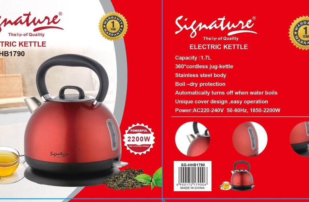 Signature 1.7 Ltr Electric Kettle (2200W) SG-HHB-1790