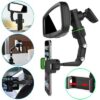 360° Adjustable Rear‑View Mirror-Car Phone Holder