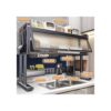 Over the Sink Dish Drainer Drying Rack – 3 Tier Over Sink Dish Rack with Cover
