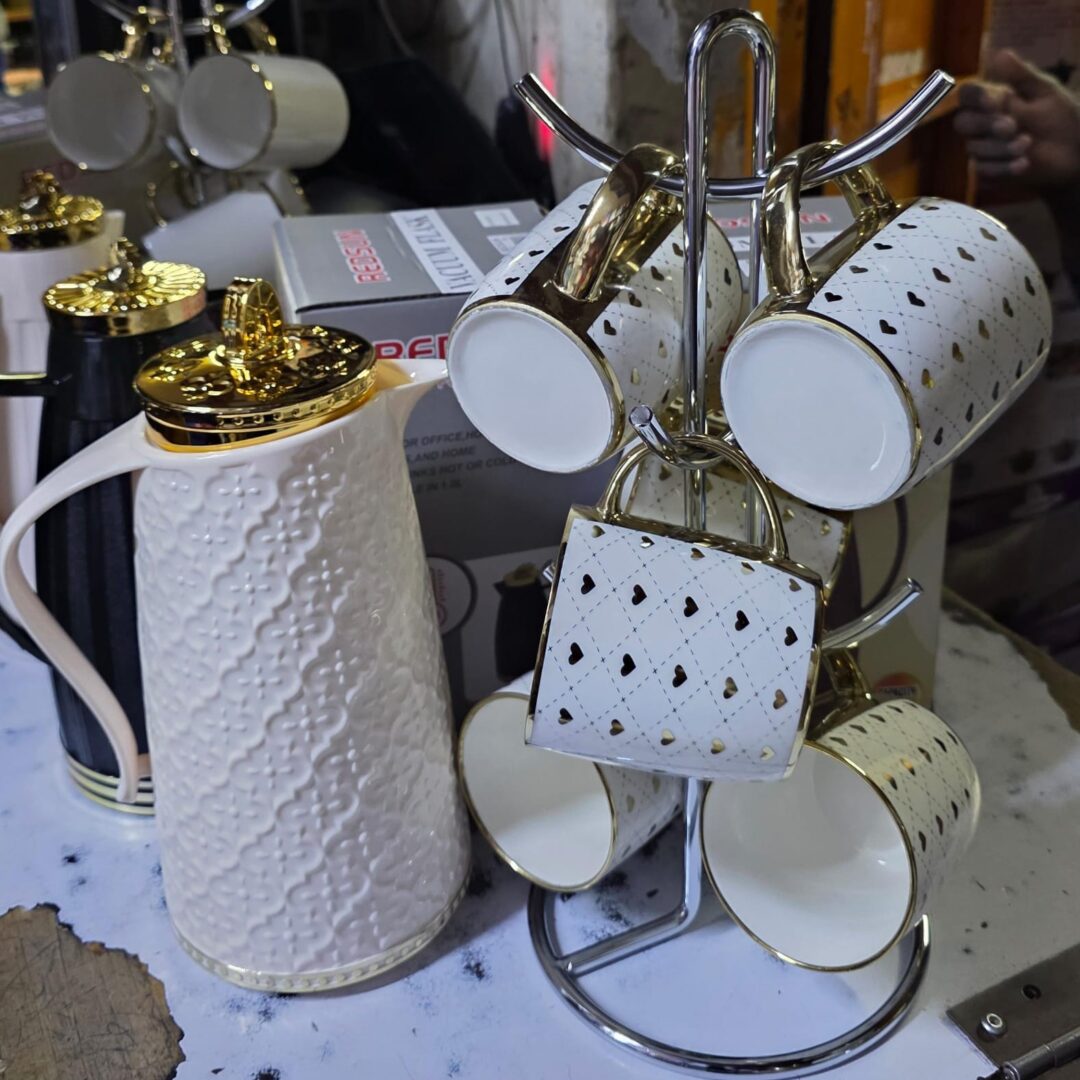 Alternative view of 1L vacuum+flask 6 pcs mugs